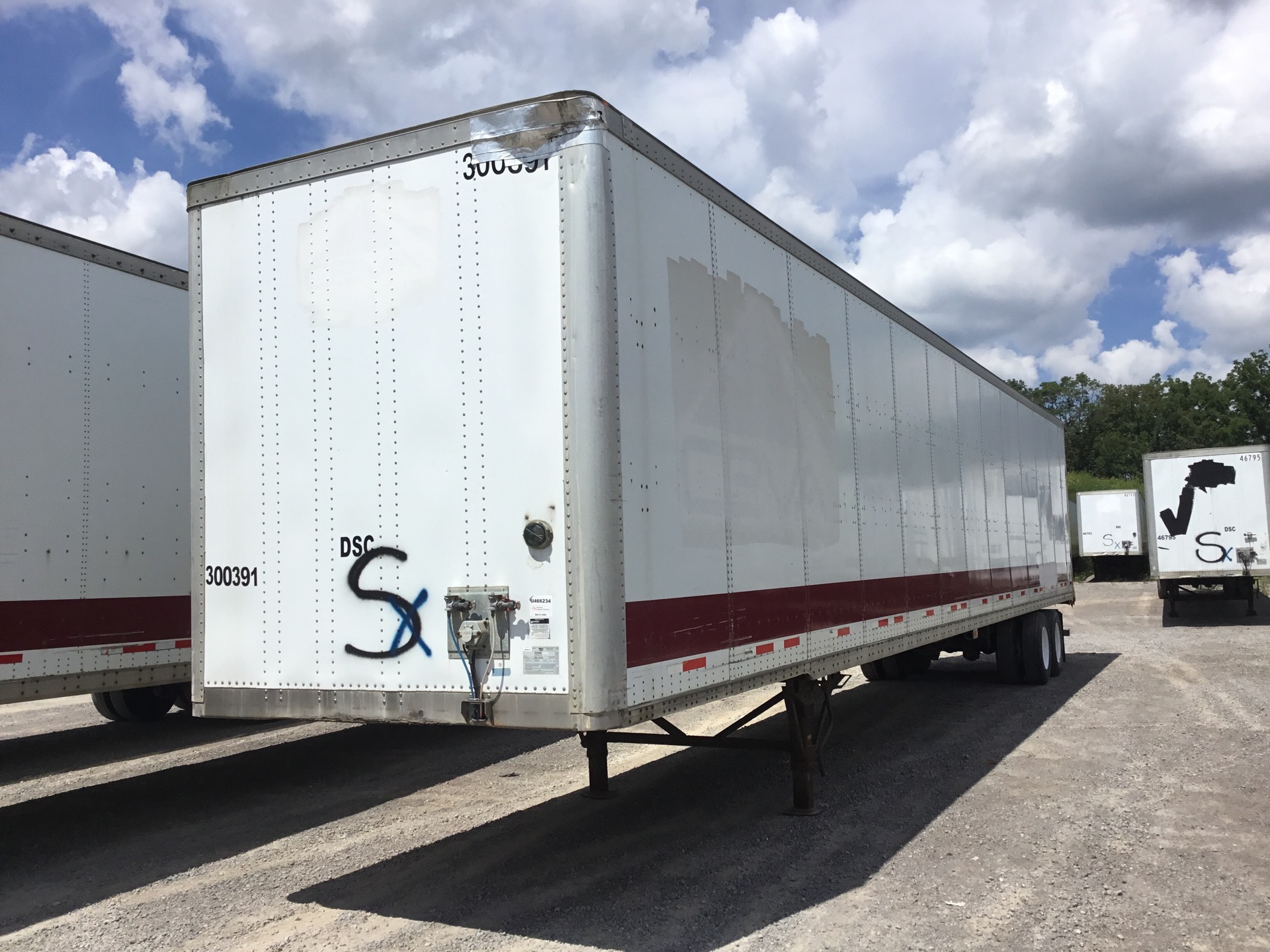 2008 Wabash DVCVHPC 53 ft x 102 in T/A Van Trailer