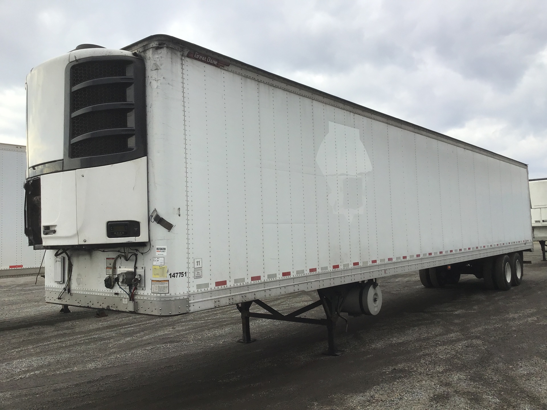 2016 Great Dane 53 ft 5 ft T/A Refrigerated Trailer