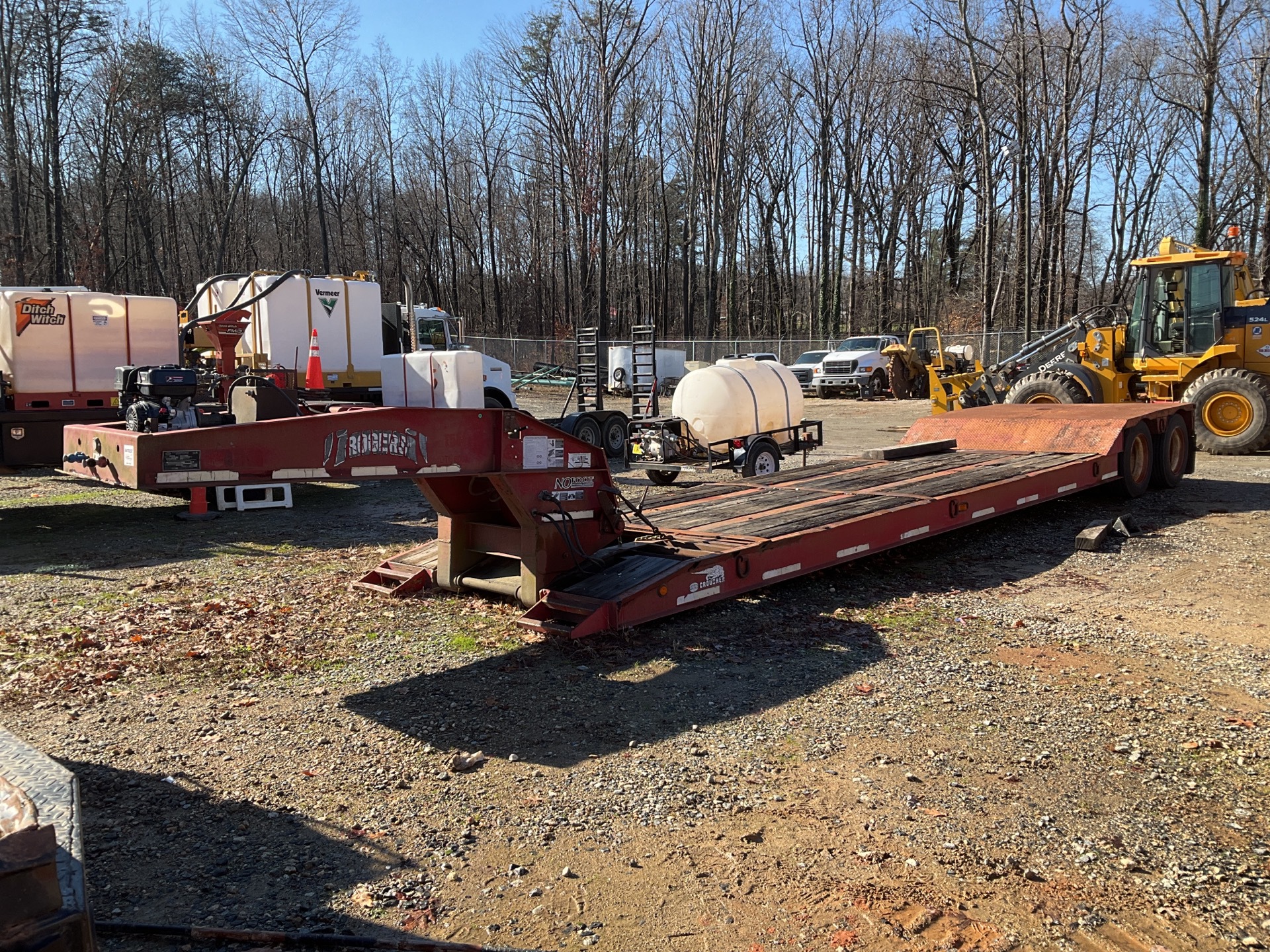 1998 Rogers CP35PL80/50/22/102/2XSP 35 ton T/A Removable Gooseneck Lowboy Trailer