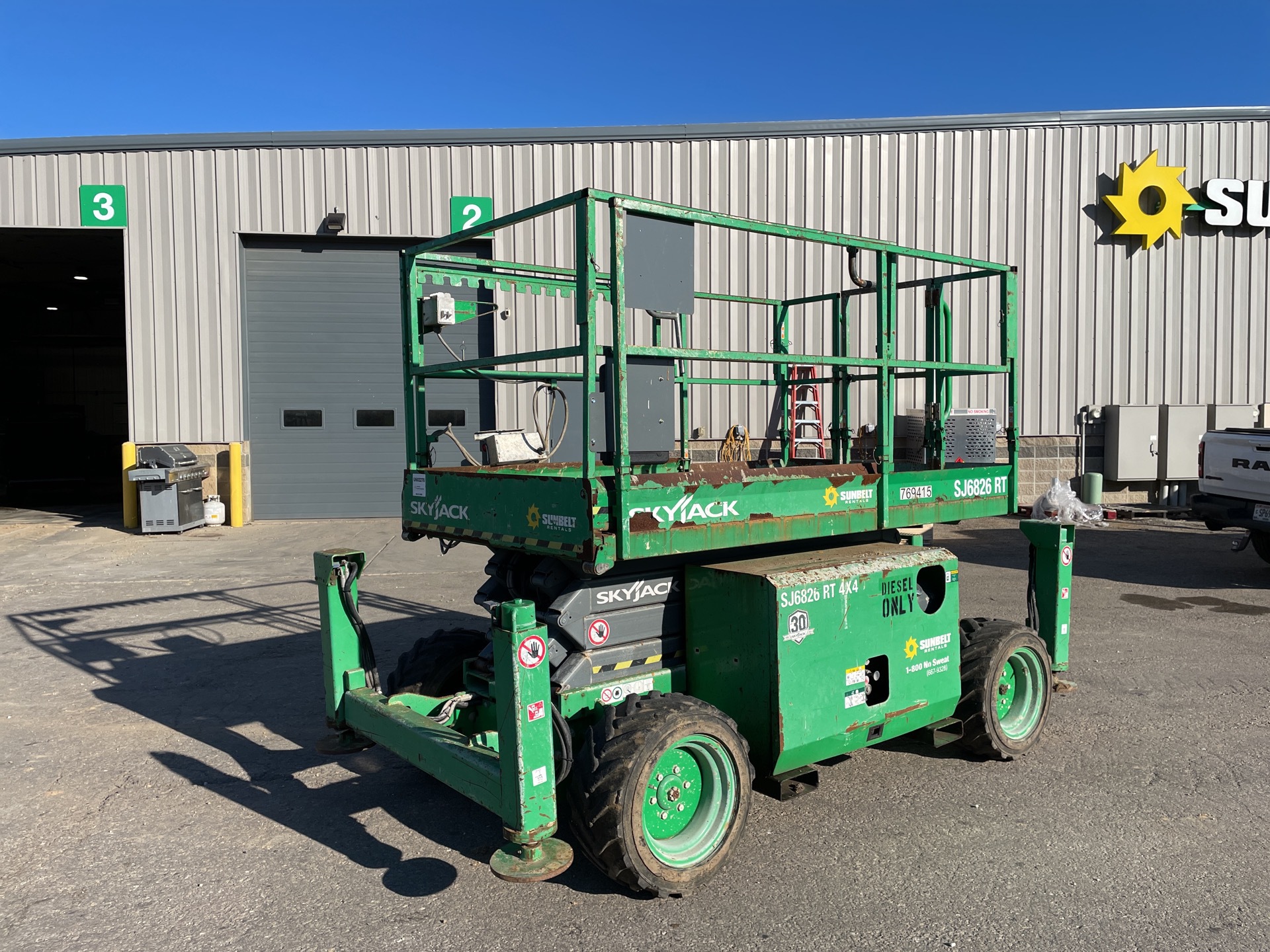 2015 Skyjack SJ6826 RT Diesel 4x4 Scissor Lift