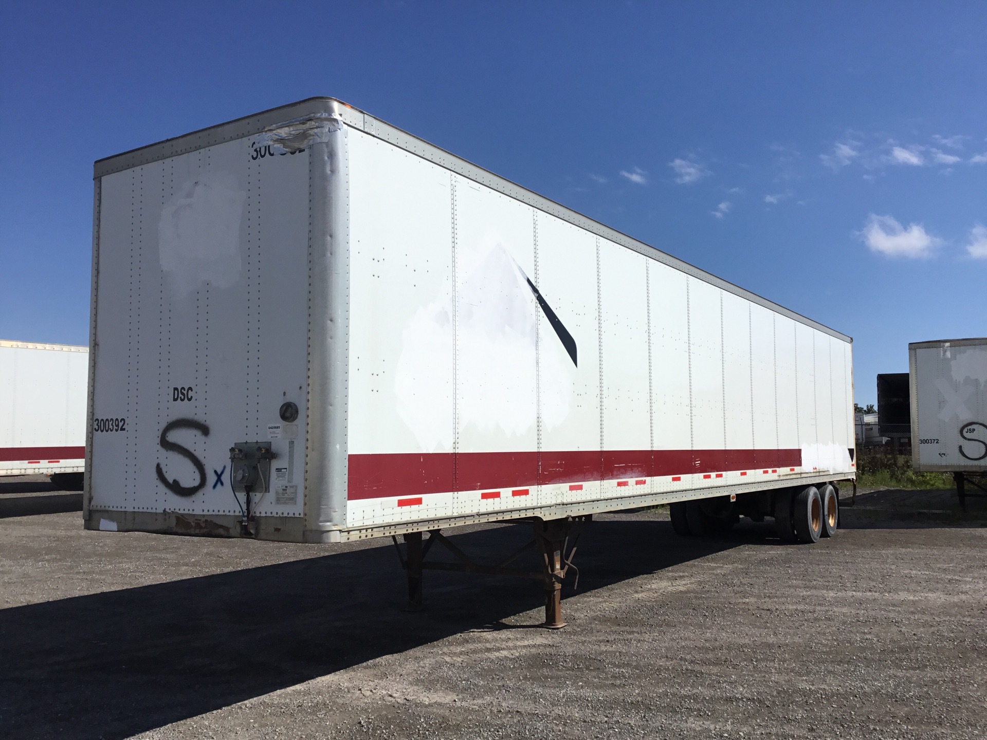 2008 Wabash DVCVHPC 53 ft x 102 in T/A Van Trailer